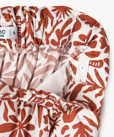 pantalon fluide imprime en viscose fille rouge standard pantalonsG646301_2