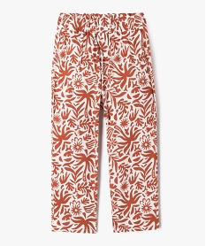 pantalon fluide imprime en viscose fille rouge standard pantalonsG646301_3