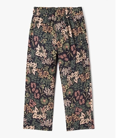 pantalon fluide imprime en viscose fille multicolore pantalonsG646401_3