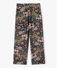 pantalon fluide imprime en viscose fille multicolore pantalonsG646401_4