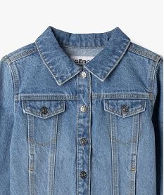 veste en jean denim 100 coton fille bleuG647101_2