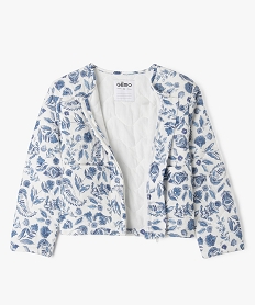 veste zippee et matelassee coupe droite fille bleuG647201_3