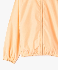 coupe-vent a capuche deperlant facile a ranger fille orange standardG648301_3