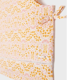 chemise sans manches a motifs fleuris fille - lulucastagnette beigeG649401_2