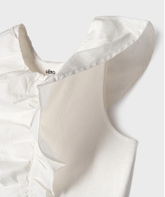 debardeur avec large volant sur le col fille blanc chineG650001_2