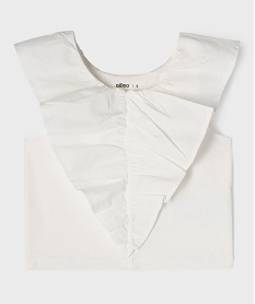 debardeur avec large volant sur le col fille blanc chineG650001_4