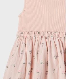 robe en coton avec haut debardeur fille multicoloreG651001_2