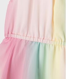 robe a bretelles en voile multicolore fille multicoloreG651401_2
