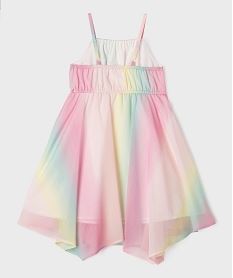 robe a bretelles en voile multicolore fille multicoloreG651401_3