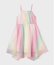 robe a bretelles en voile multicolore fille multicoloreG651401_4