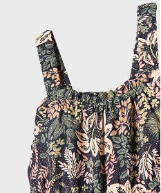 robe imprimee a bretelles avec volants fille noirG651701_2