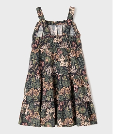 robe imprimee a bretelles avec volants fille noirG651701_3