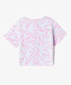 tee-shirt oversize a larges motifs fille bleu standard tee-shirtsG653901_3