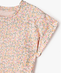 tee-shirt court a manches courtes avec motif fille rose standard tee-shirtsG655601_2