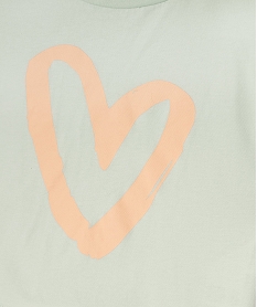 tee-shirt court a manches courtes avec motif fille vert standard tee-shirtsG655801_2