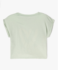 tee-shirt court a manches courtes avec motif fille vert standard tee-shirtsG655801_3
