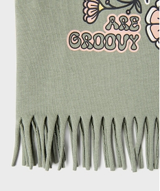 tee-shirt manches courtes avec franges fille vert tee-shirtsG656101_3