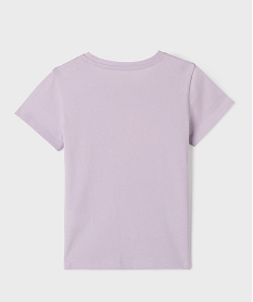 tee-shirt manches courtes avec motif en relief fille violet standard tee-shirtsG657501_3