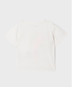 tee-shirt manches courtes oversize avec motif fluo fille blanc tee-shirtsG658201_3