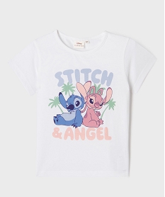 tee-shirt manches courtes avec motif stitch fille - disney blanc tee-shirtsG658401_4