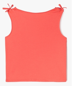 debardeur avec noeud sur les epaules fille rose standard debardeursG659801_3