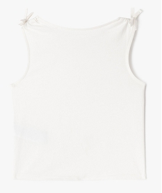 debardeur avec noeud sur les epaules fille blanc chine debardeursG659901_3