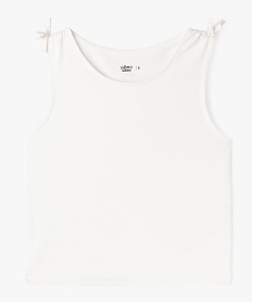 debardeur avec noeud sur les epaules fille blanc chine debardeursG659901_4