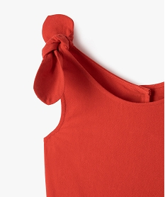 combishort avec bretelles nouees fille - lulucastagnette rouge standardG661901_2