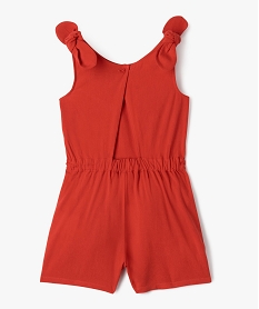 combishort avec bretelles nouees fille - lulucastagnette rouge standardG661901_3