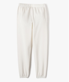 pantalon de jogging interieur molletonne fille blanc chineG662501_3