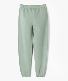 pantalon de jogging interieur molletonne fille vert pantalonsG662601_3