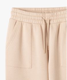 pantalon de jogging avec poches a rabat fille beige standard pantalonsG662701_3