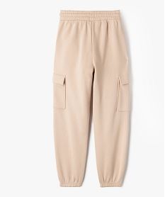 pantalon de jogging avec poches a rabat fille beige standard pantalonsG662701_4