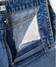 short en jean coupe ample aspect use fille bleu shortsG663701_2