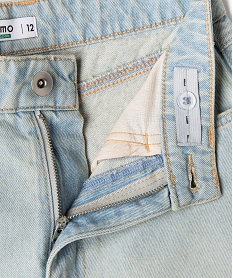 short en jean coupe ample aspect use fille blanc standard shortsG663801_2