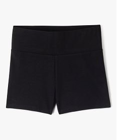 short en maille avec large taille elastique fille noir standard shortsG664601_4
