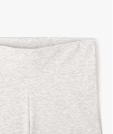 short en maille avec large taille elastique fille gris shortsG664701_2