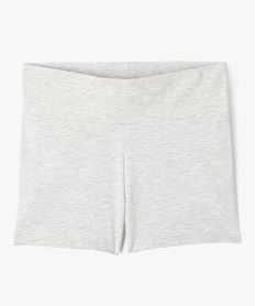 short en maille avec large taille elastique fille gris shortsG664701_4