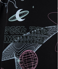sweat oversize avec motifs de l’espace fille noir standard sweatsG665101_2