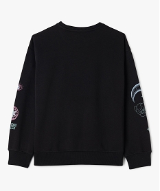 sweat oversize avec motifs de l’espace fille noir standard sweatsG665101_3
