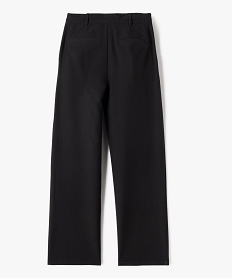 pantalon en toile coupe large avec taille ajustable fille noir standard pantalonsG666901_3