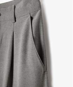 pantalon en toile coupe large avec taille ajustable fille gris standard pantalonsG667001_2