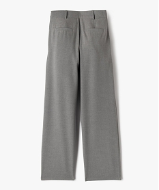 pantalon en toile coupe large avec taille ajustable fille gris standard pantalonsG667001_3