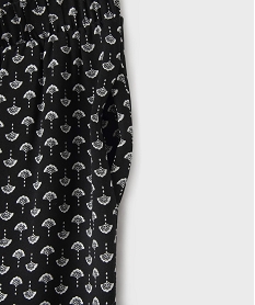 pantalon large en viscose fille noir pantalonsG667801_2