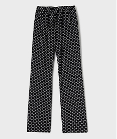 pantalon large en viscose fille noir pantalonsG667801_3