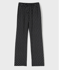 pantalon large en viscose fille noir pantalonsG667801_4