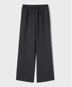 GEMO Pantalon large fluide avec taille ajustable fille Gris