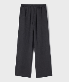 pantalon large fluide avec taille ajustable fille gris pantalonsG668301_3