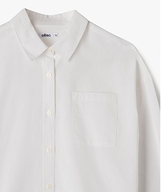 chemise manches longues ample fille blanc standardG669201_2