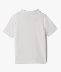 polo a manches courtes en maille cotelee fille beige tee-shirtsG670801_3